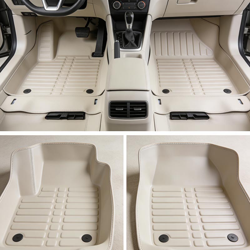 Bộ thảm lót sàn ô tô dễ dàng vệ sinh